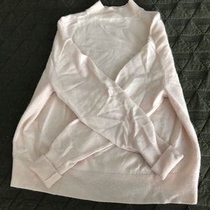 Everlane pink funnelneck cashmere sweater size S